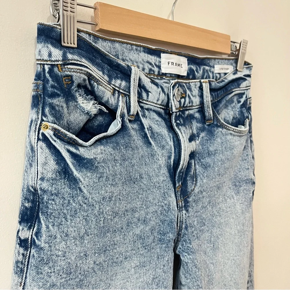 FRAME Denim Le High Straight Lombard Wash High Rise Size 26